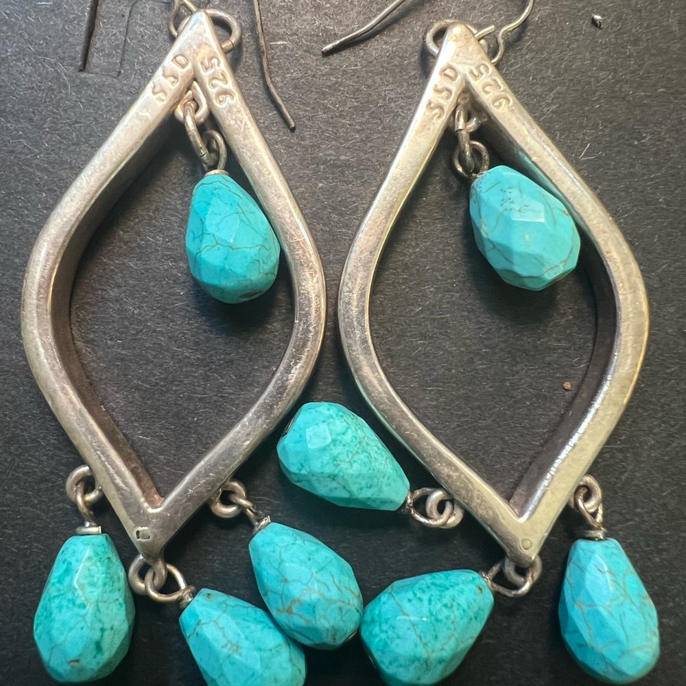 Sterling silver earrings SSD signed